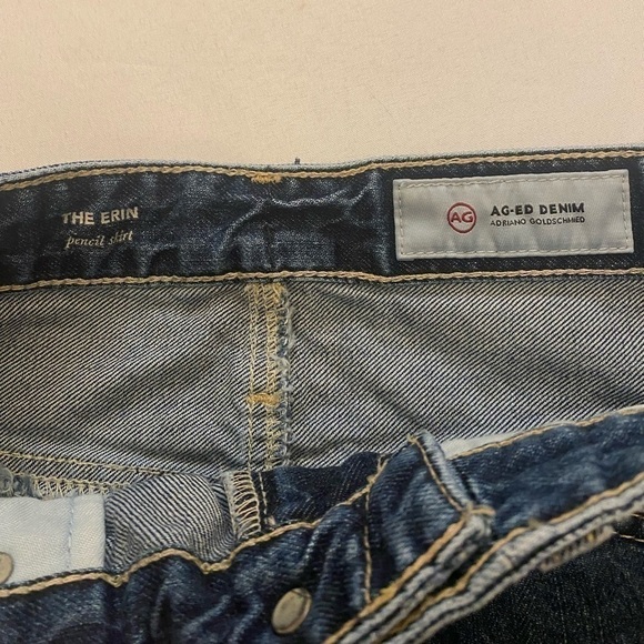 ADRIANO GOLDSCHMIED Denim Frayed Mini Skirt, 26 - Picture 4 of 7